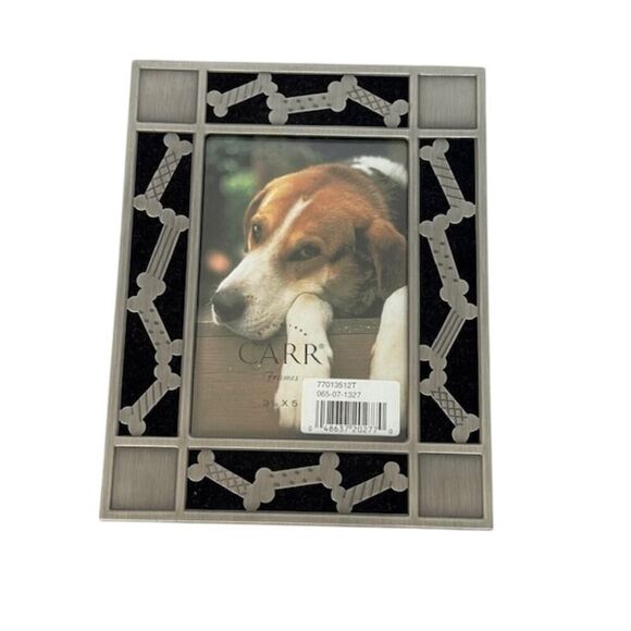 Carr Accents 3.5 x 5" Bone Photo Frame Portrait or Landscape Dog Pet - Picture 2 of 3
